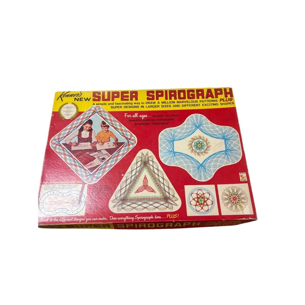 Vintage 1969 Kenner New Super Spirograph Set No 401 Drawing Toy Complete Boxed